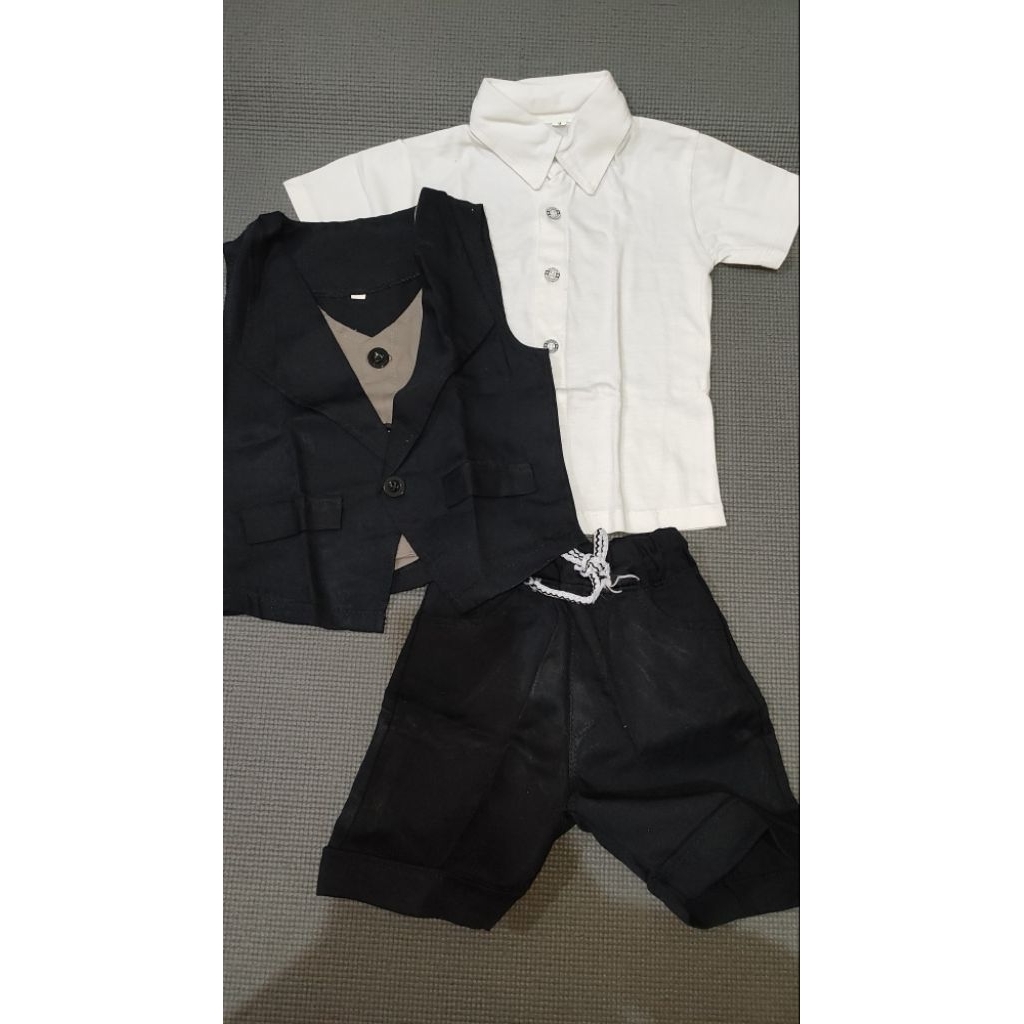 set baju pesta anak laki-laki 2-3 tahun