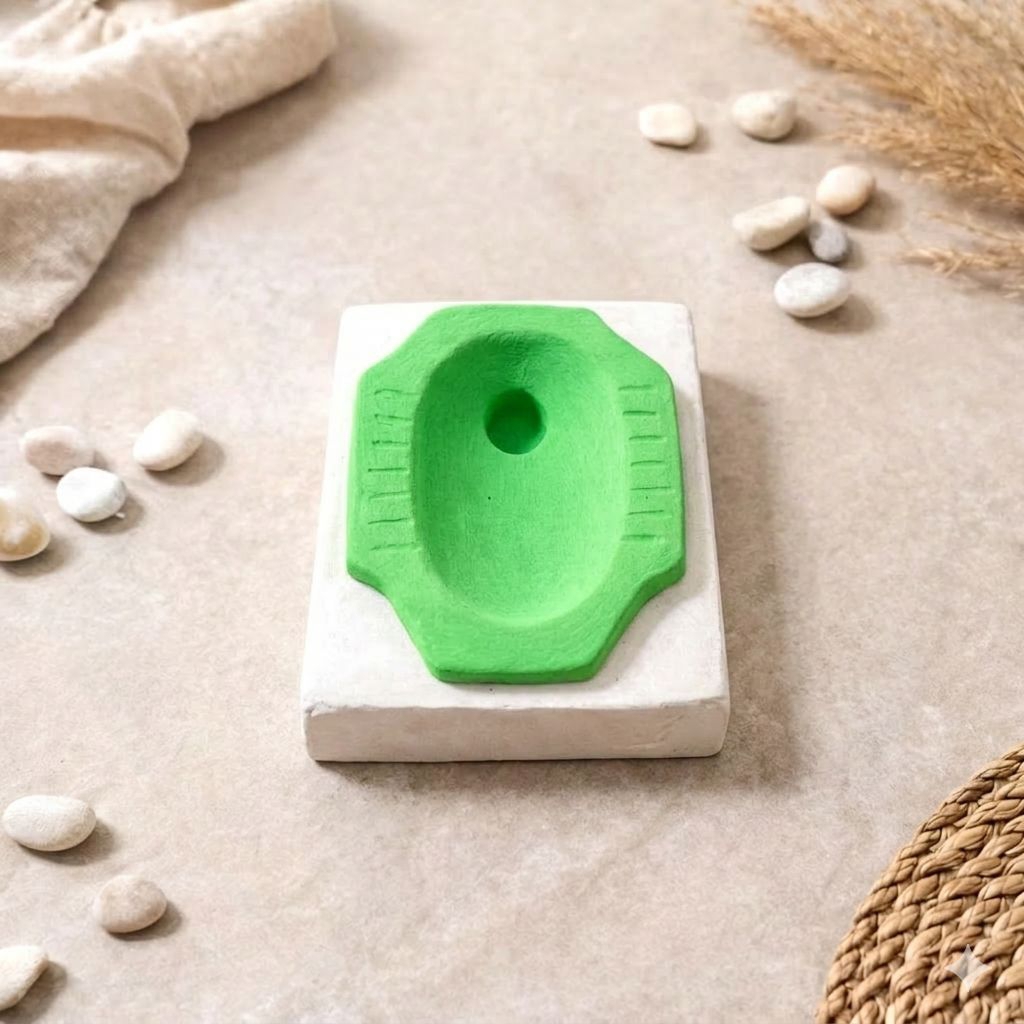 Kerajinan Tangan Asbak Unik Lucu Motif Closet-WC Cocok Untuk Kado Hadiah Koleksi