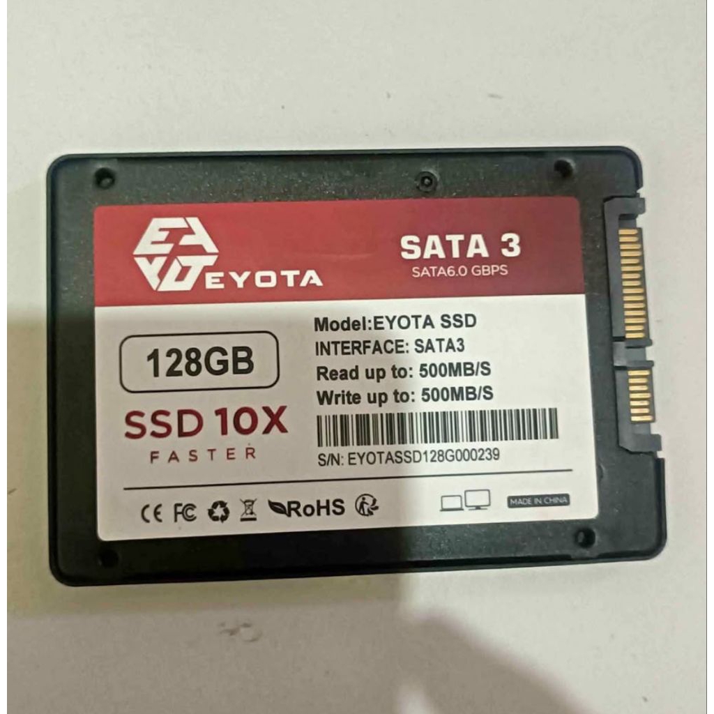 ssd eyota 128gb bekas normal