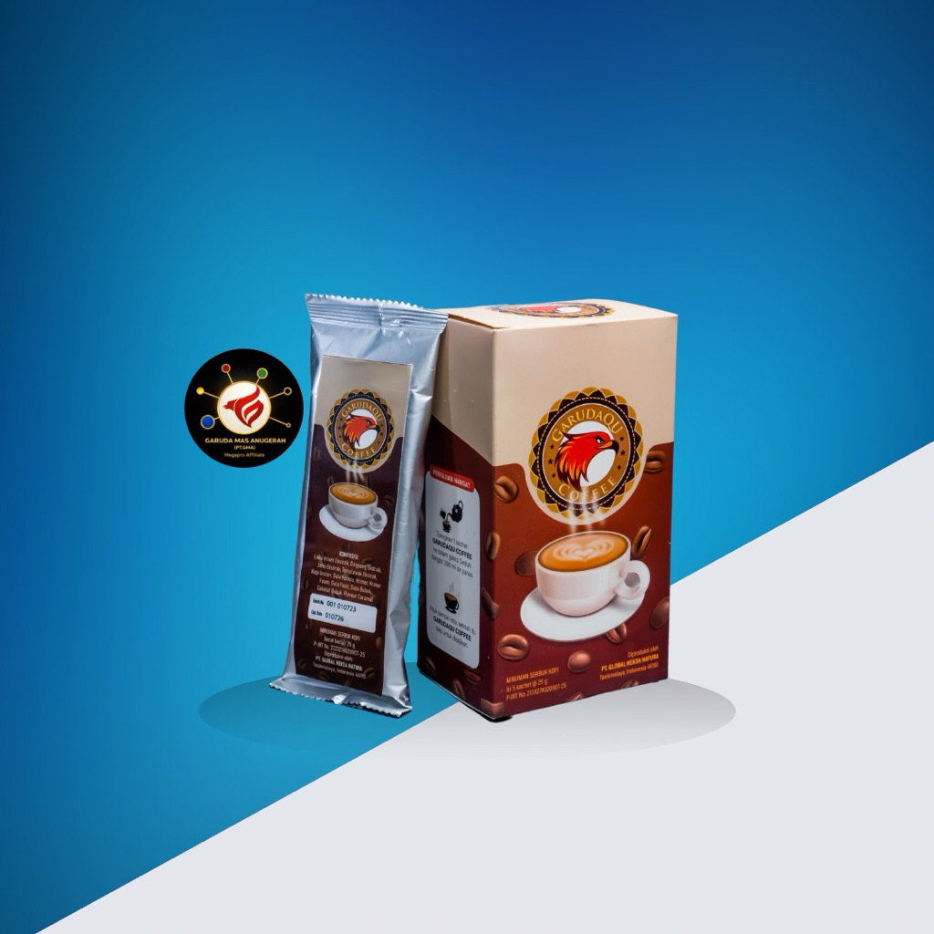 1 Box GARUDAQU COFFEE – Kopinya Laki, Stamina ON Setiap Hari