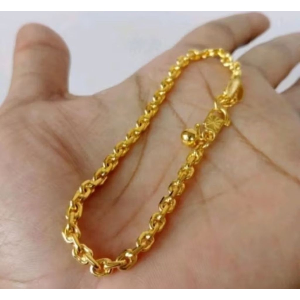 Gelang Wanita Koin Asli Anti Luntur dan Karat, Tahan Lama