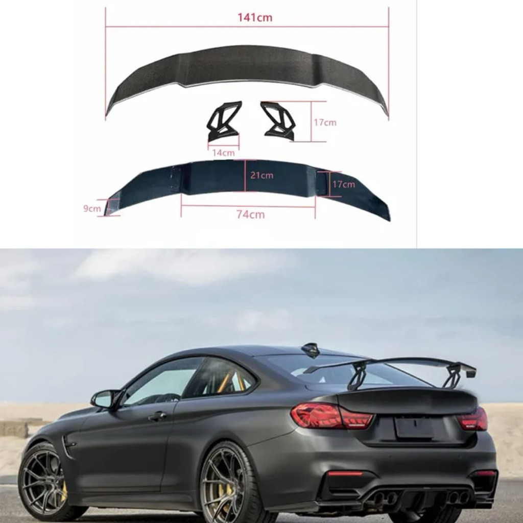 Spoiler sedan universal Sayap belakang mobil