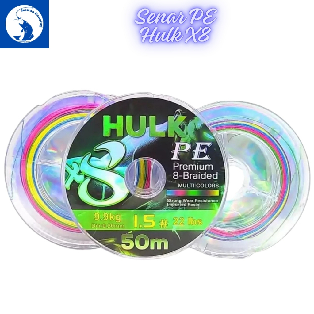 Senar Pancing PE Hulk Multicolor 50 meter