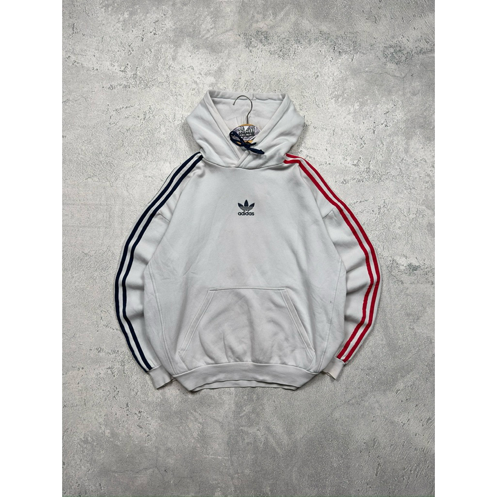 Hoodie Adidas Trefoil Center Logo Three Stripes