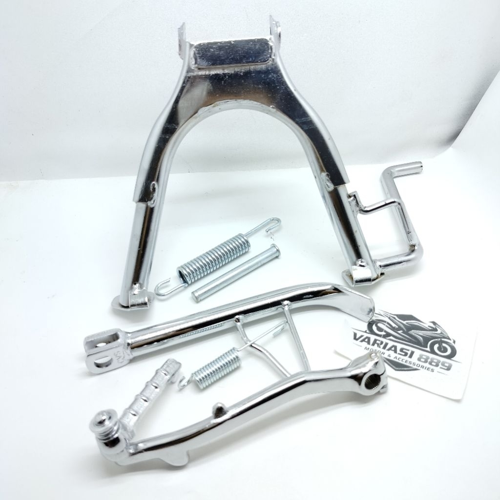 paket standar dua/tengah mio+standar samping+selahan+AS tengah+per ori chrome