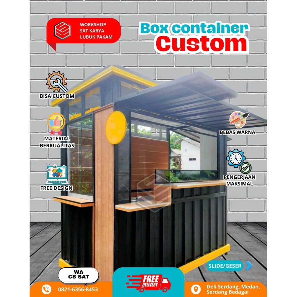 Booth Semi Kontainer/Booth/Stand Booth/Gerobak Jualan/Rombong