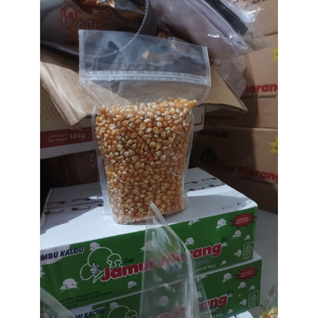 popcorn mentah impor