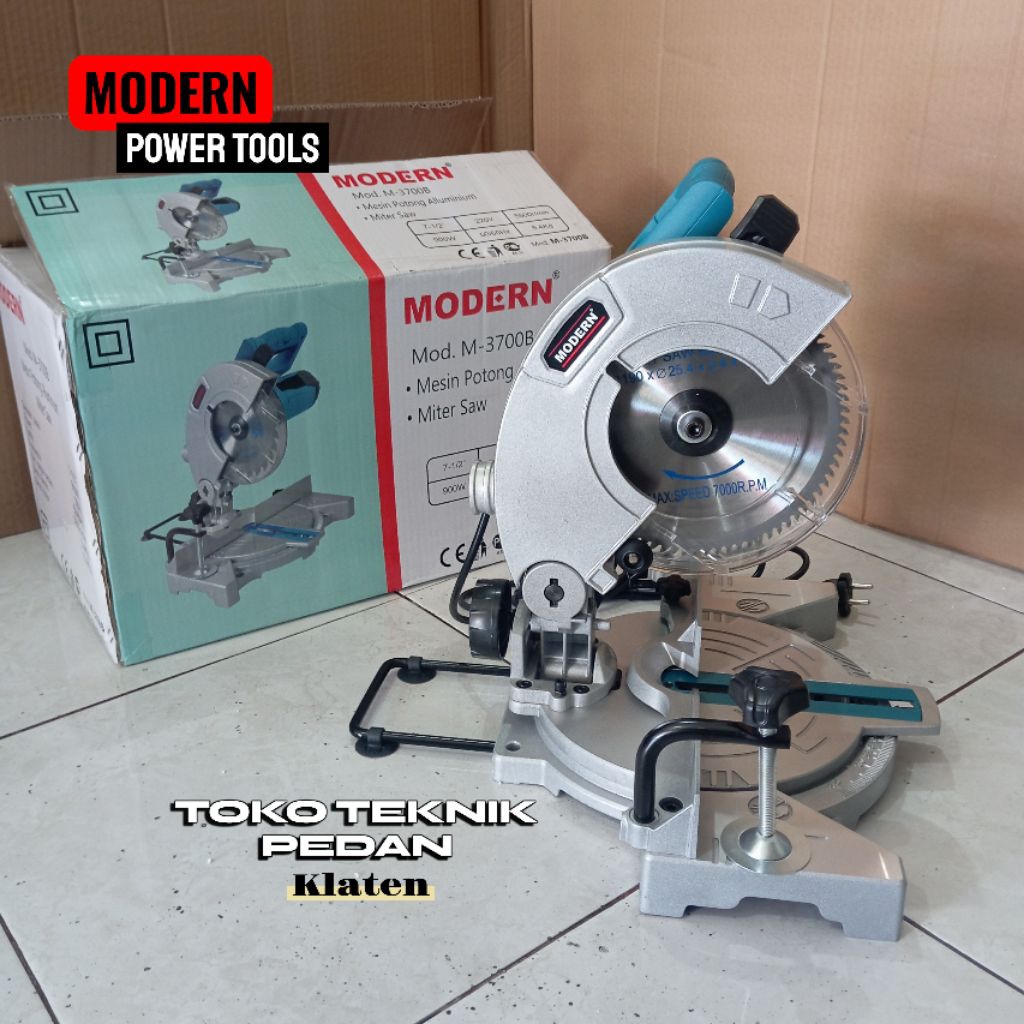 Modern M-3700B / Mitersaw Modern M 3700 B / Mesin Potong Alumunium Miter Saw 7 inch Modern M3700B
