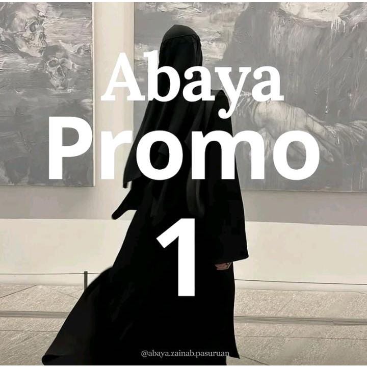 Discontinue-Abaya HITAM TURKY BY ZAINAB COLLECTION