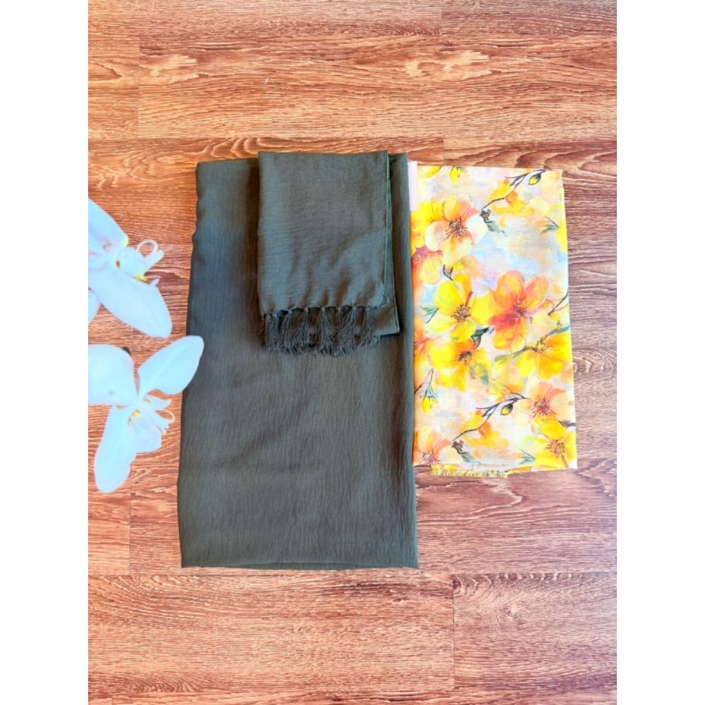 sifon print motif bunga