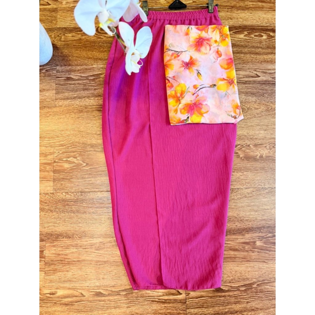 sifon print motif bunga