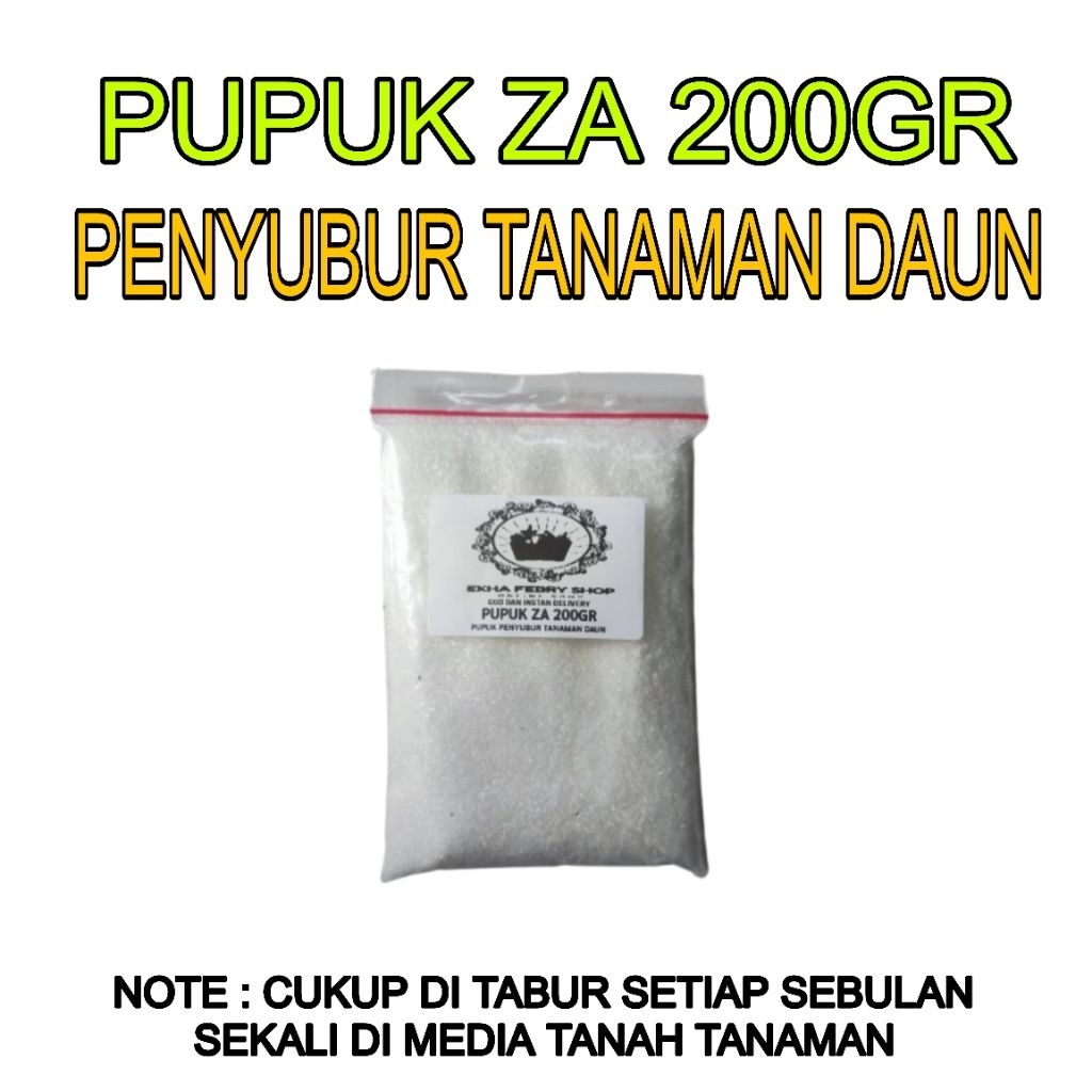 Pupuk ZA 200gram Pupuk Untuk Penyubur Tanaman Daun