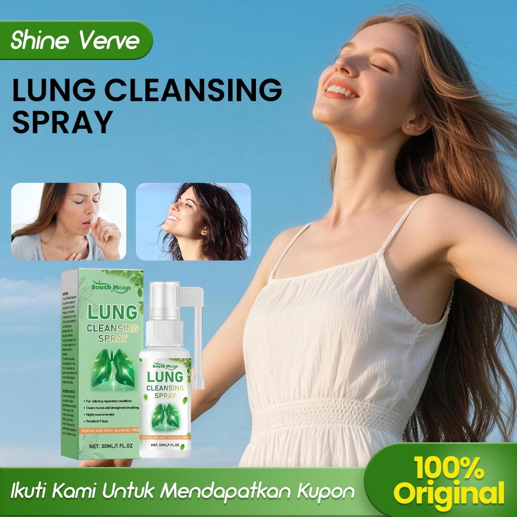 South Moon Lung Cleansing Spray 30ml Obat Paru Paru Asma Radang Paru Paru Pembersih Paru Paru Bronki