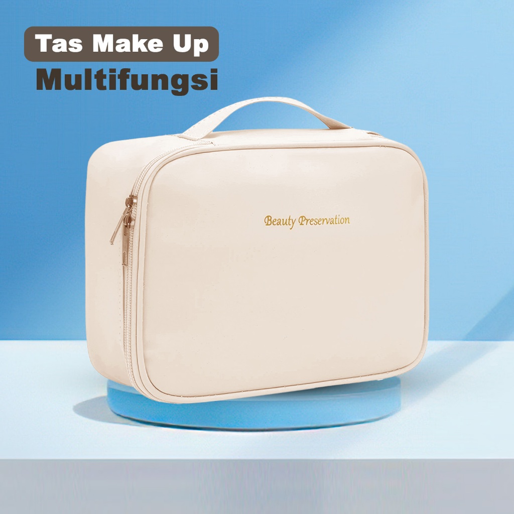 Tas Make Up Multifungsi Tas Kosmetik Travel Waterproof Skincare Organizer - BK 6030