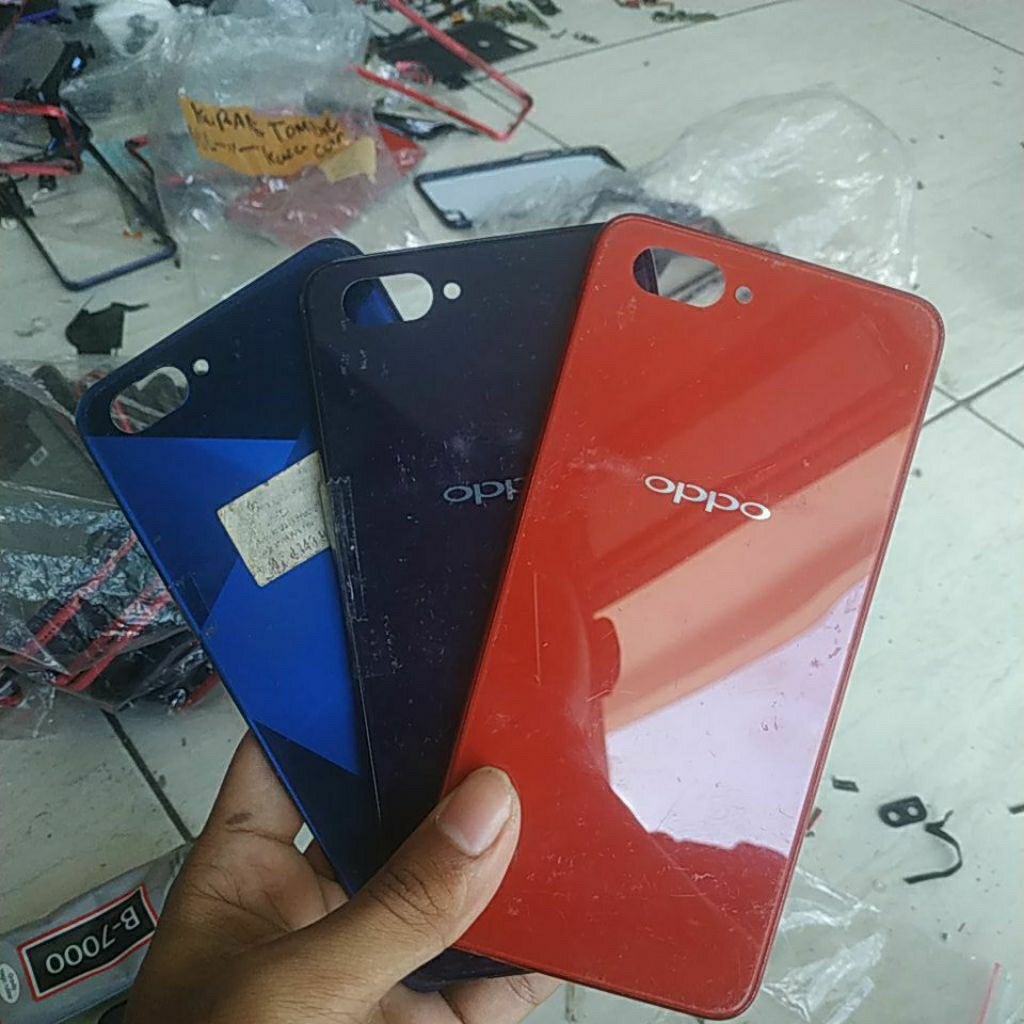 backdoor bekas kw Oppo a3s 1803,tanpa tombol,tanpa kaca kamera dan flash