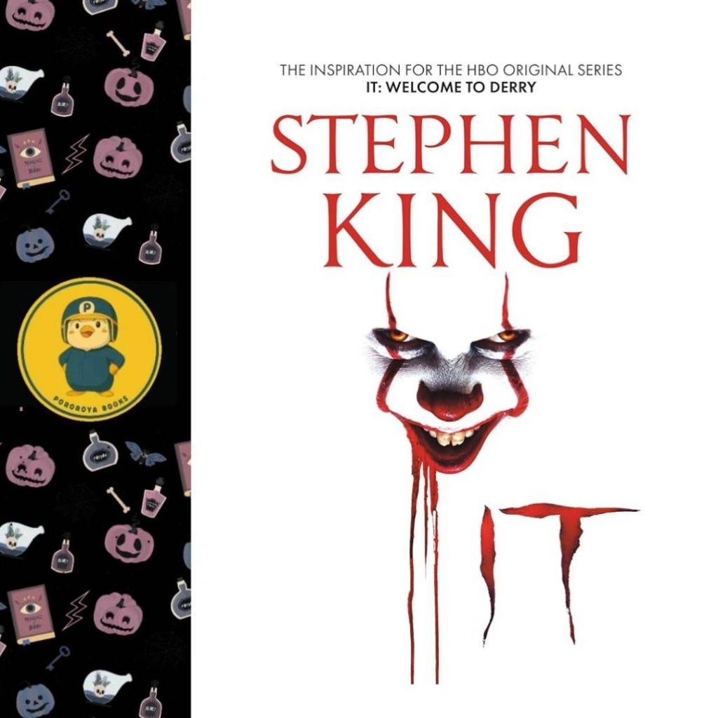100% ORI Novel Stephen King IT English Paperback Hodder Novel Film IT Novel IT Novel Horor Pennywise
