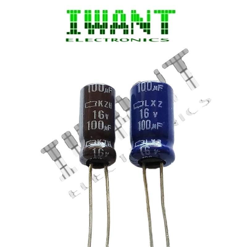 100UF 16V ELCO 100uF 16V CAPASITOR ELCO 100UF16V KAPSITOR ELKO 100UF 16V ELKO 100 UF 16 VOLT ECLO 10