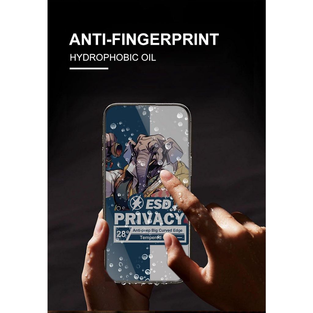 Anti gores tempered glass tg static spy ( privacy ) Compatible For REALME 5 6 6i 7 8 9 7i 8i 9i 10 1