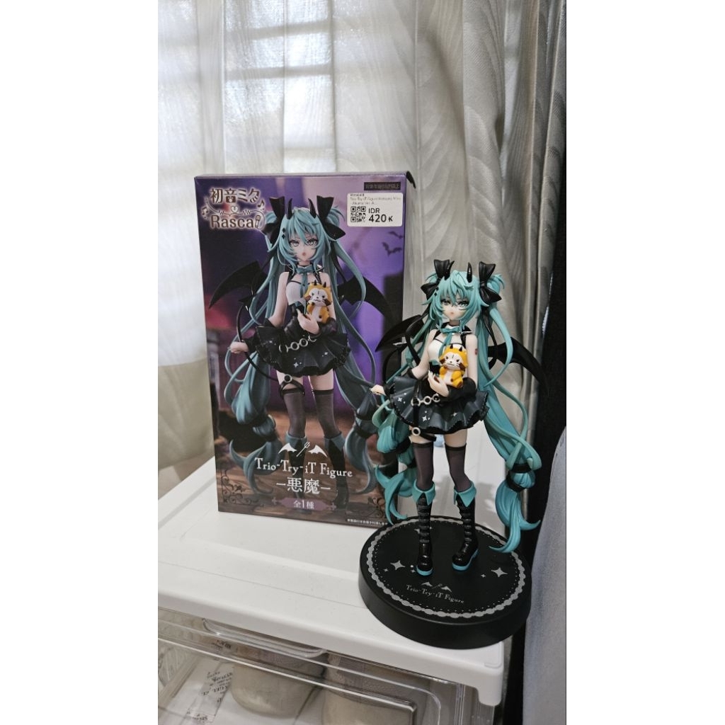 PRELOVED Hatsune Miku x Rascal Akuma Version Ver. Trio Try it Furyu figure