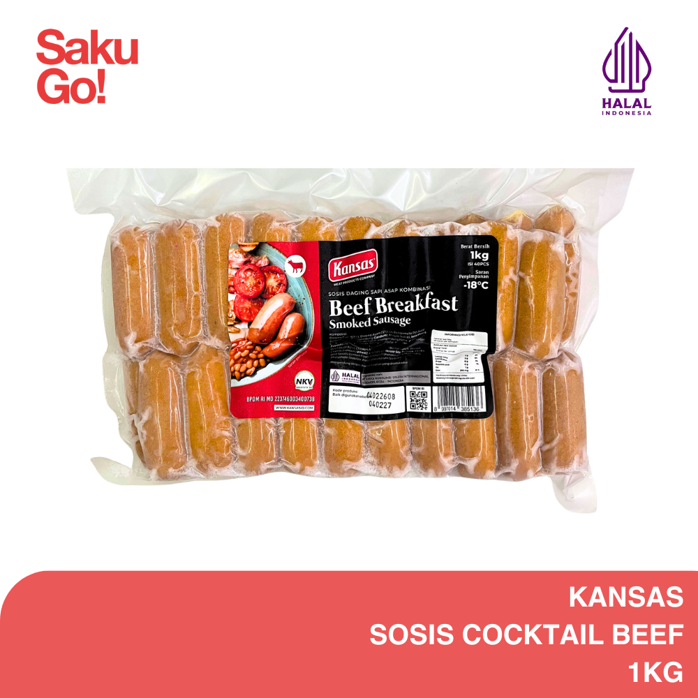 Sosis Cocktail Smoked Beef Premium 1kg Beef Breakfast Sosis Hotel