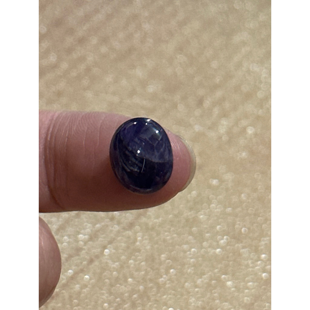 Natural Sapphire Blue Star Batu Saphire Asli Sertifikat Bintang Akik Cincin Biru