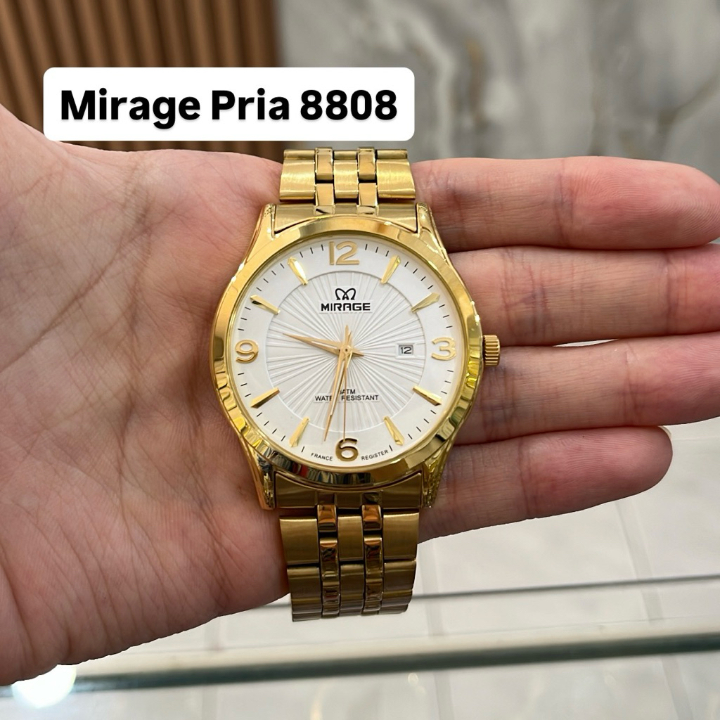 Jam Tangan Mirage 8808 Pria Gold