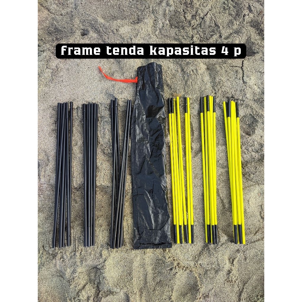 Frame tenda 4 orang satu set lengkap•TENDAKI Borneo 4•great outdoor •java 4 •HY