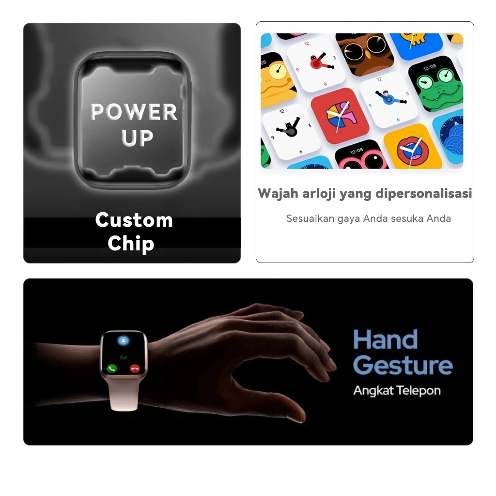 fast delivery iwatch 100% original smartwatch seri 11 38/42/46mm smartwatch wanita dapat mengganti