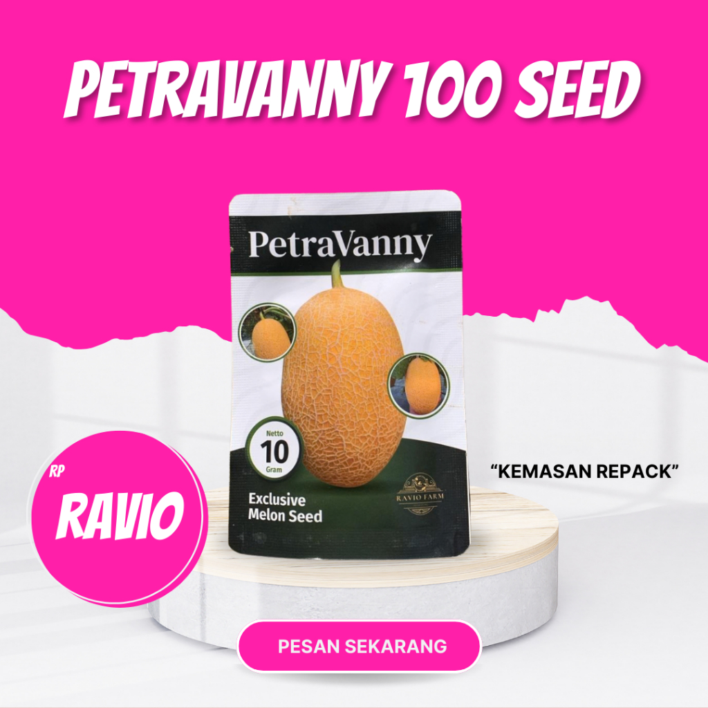 Benih melon Petravanny 100 seed Ravio seed