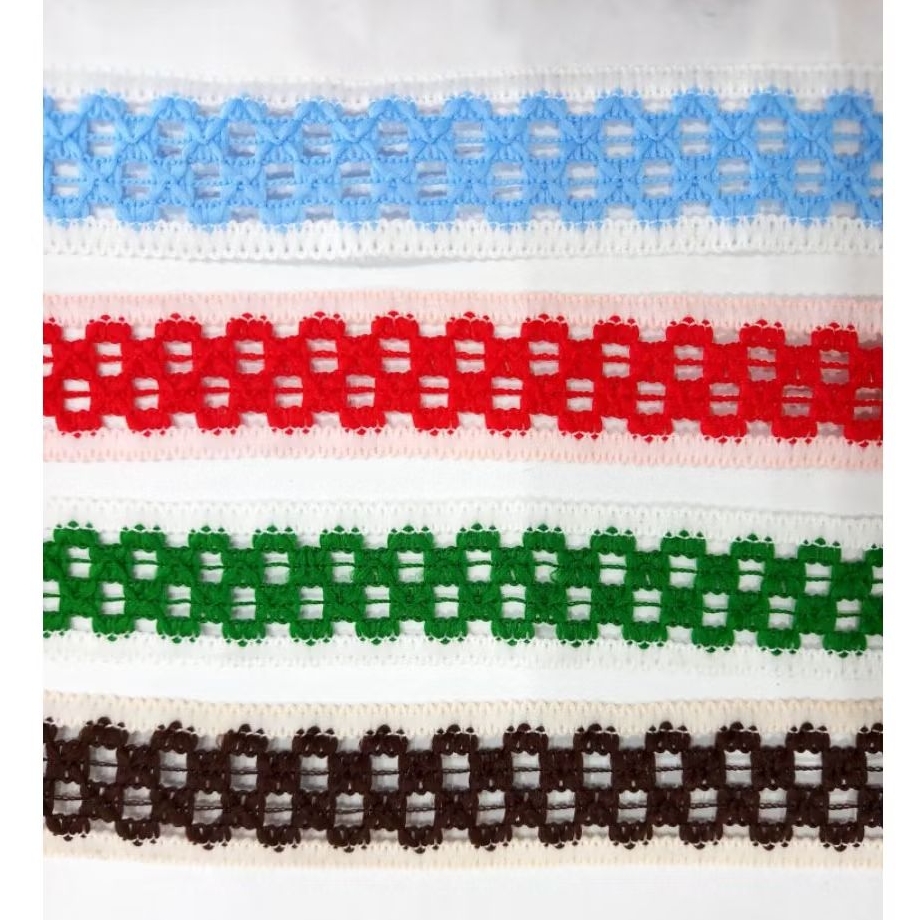 (METERAN) Renda bando lebar 3 cm/renda kain/renda sedang