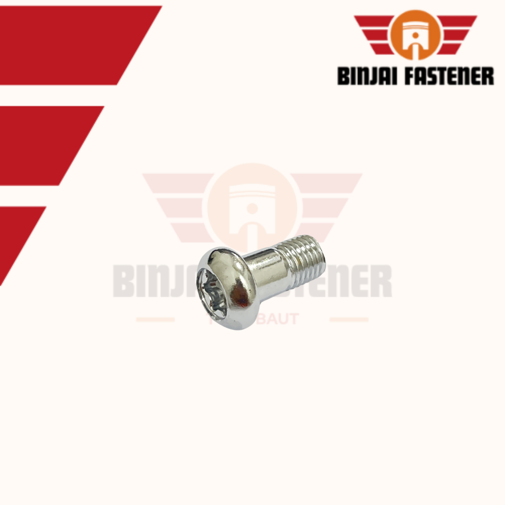 Baut Bintang Kaliper Cakram Yamaha Vixion M10x20 Chrome 10x20