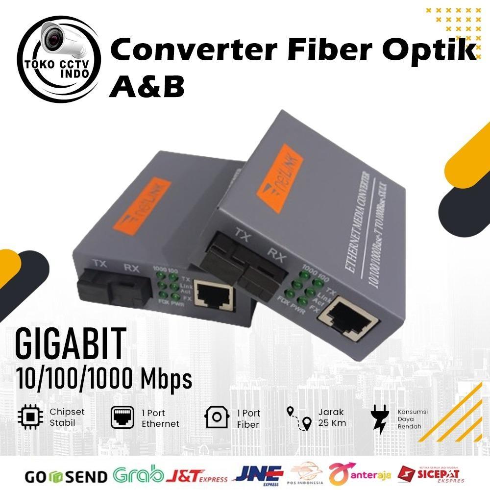 Converter Fiber Optik Gigabit 1000mbps
