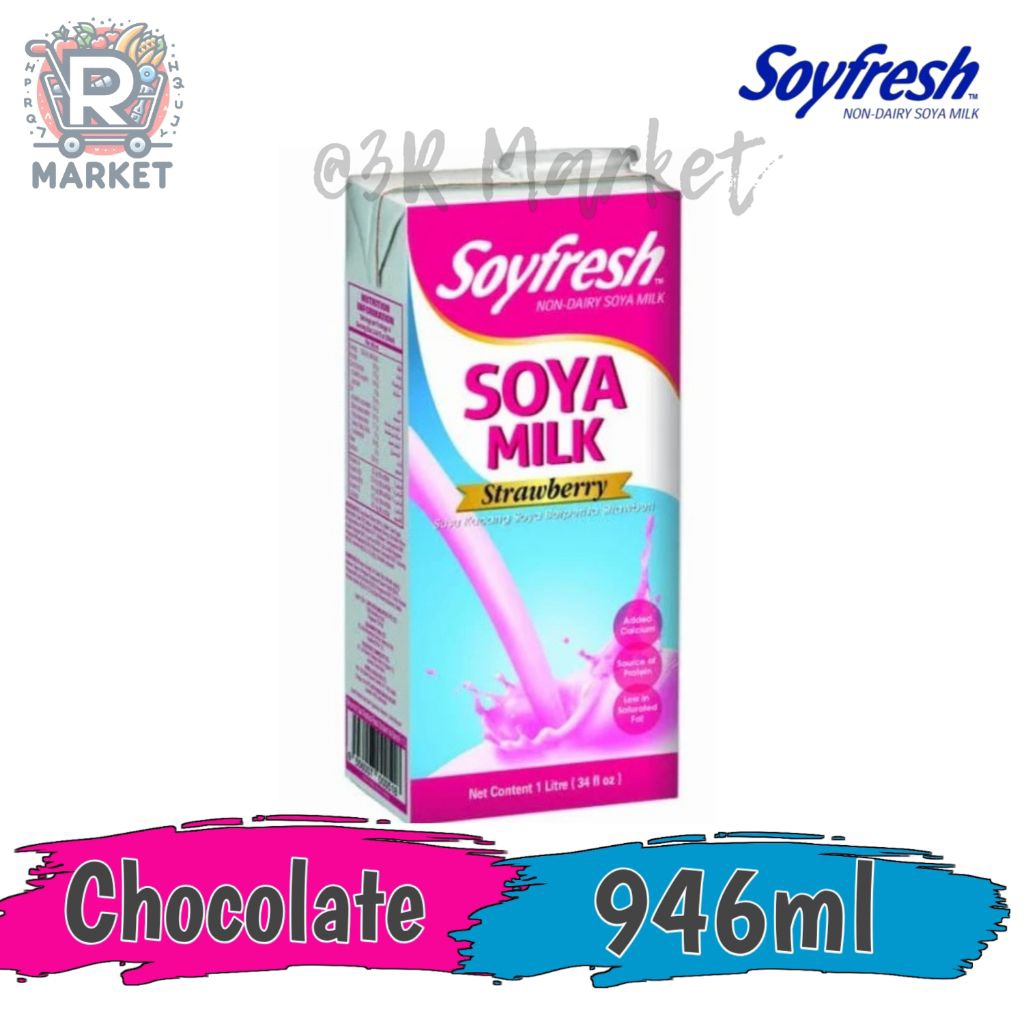 Soyfresh Non Dairy Soya Milk Rasa Strawberry / Susu Soya Milk
