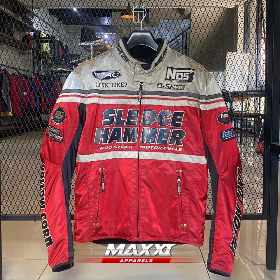 Jaket motor Yellow Corn | YC BB-8304 Red | Jaket riding pria | Original YellowCorn