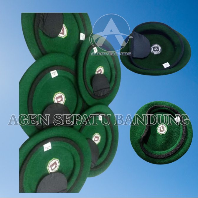 Baret Hijau - Baret T.N.I.|Baret SUAD|Baret Camel Hijau TNI