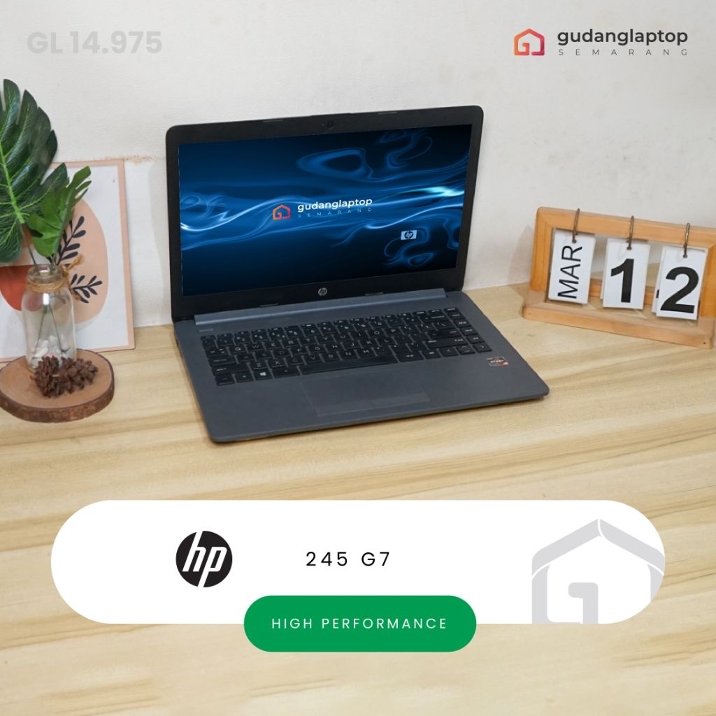 HP 245 G7 AMD Ryzen 5 - 3500U 4/256 WebCam, WiFi, Bluetooth | GL14975