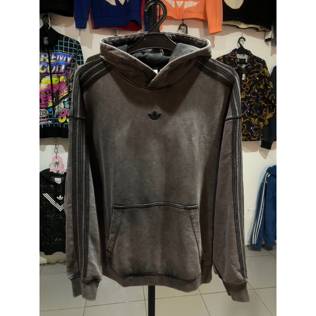 Hoodie Jumper Adidas Center Retro Essensial Washed