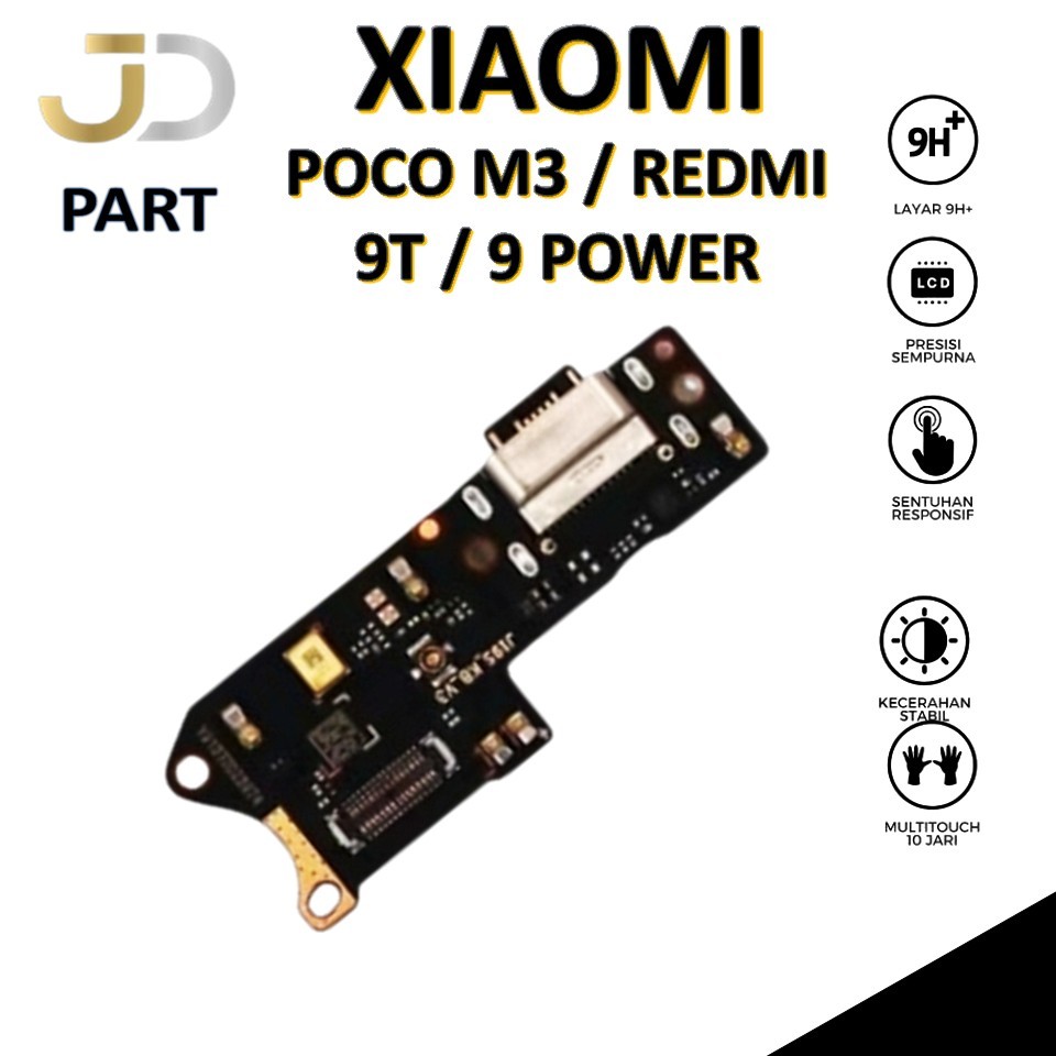 FLEXIBLE PAPAN CAS ORI CON T/C XIAOMI POCO M3 / REDMI 9T / REDMI 9 POWER+MIC
