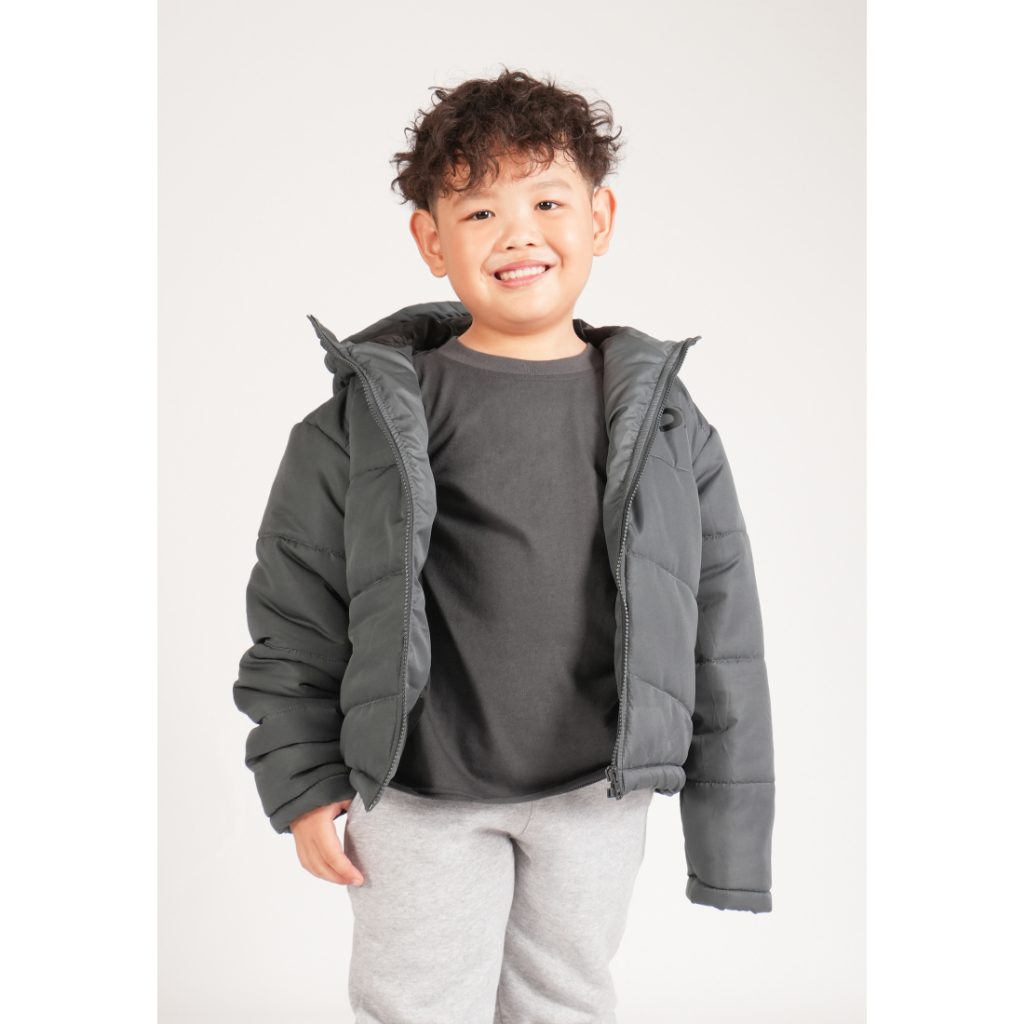 OCWA MATRIX PUFFER WINTER JACKET ASH GREY KIDS