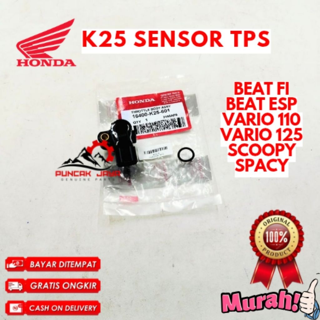 SENSOR TPS ORIGINAL HONDA KODE K25, SENSOR TPS BEAT ESP, SENSOR TPS BEAT FI, SENSOR TPS VARIO 110, S