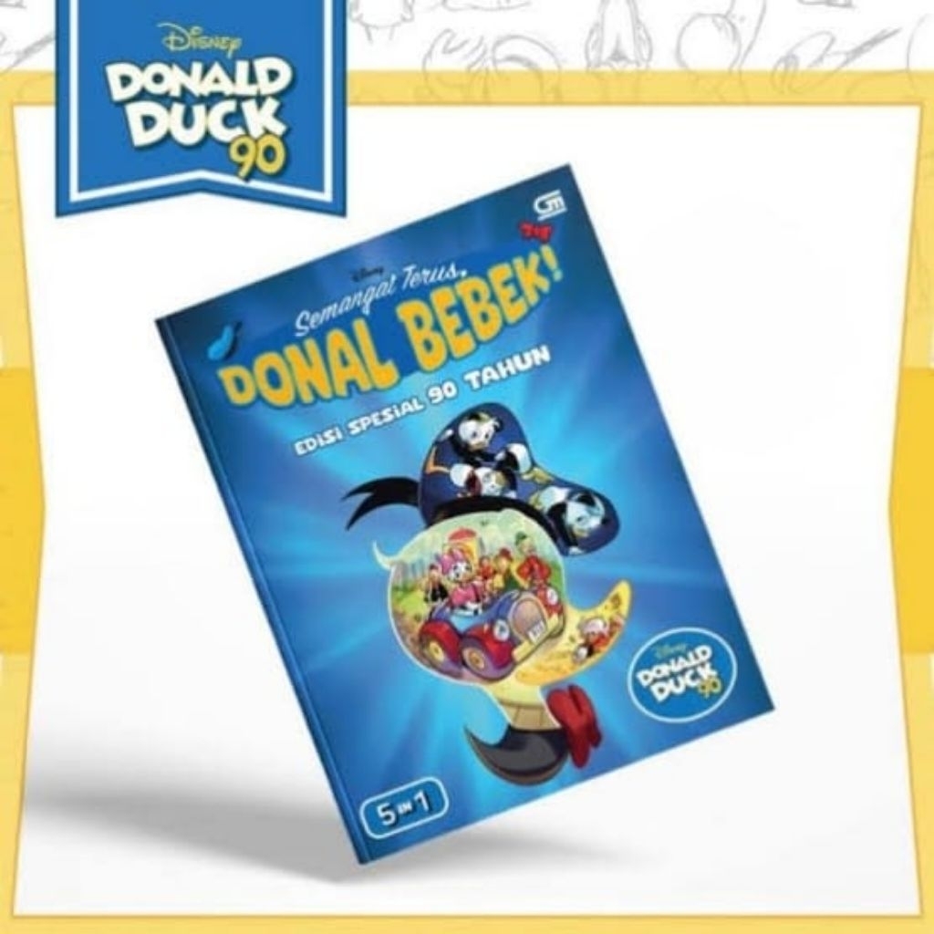 KOMIK BUKU FISIK MAJALAH DONAL BEBEK 90 TAHUN BONUS TOTE BAG  GRAMEDIA INDONESIA ORIGINAL LANGKA