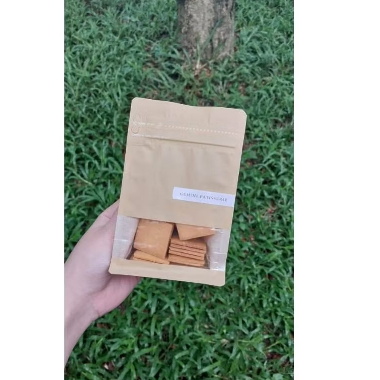 Kue Kering sendwich pouch Minimalis Souvenir
