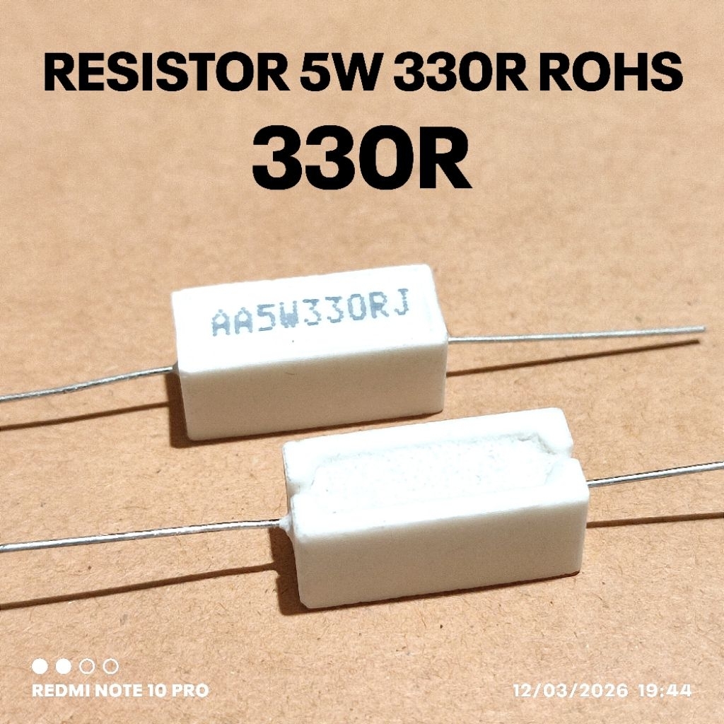 RESISTOR KAPUR 5W 5WATT 330R 330 OHM ROHS
