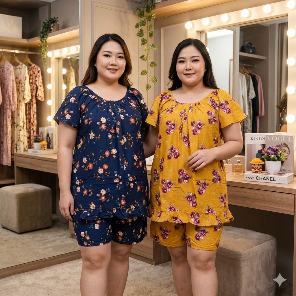 SETELAN RC HP GAJAH PUTIH JUMBO LD 130 / SETELAN BAJU TIDUR HOTPAN GAJAH PUTIH JUMBO