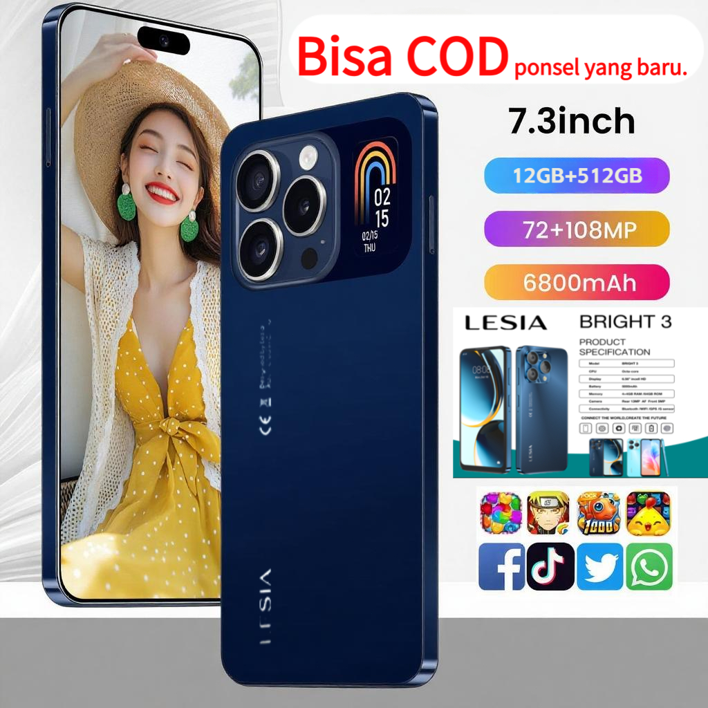 [100% ORI ]   Hot HP 5G Android Smartphone HP Gaming RAM 12/512GB Layar: 7.5 inci 6800mAh Kamera 108