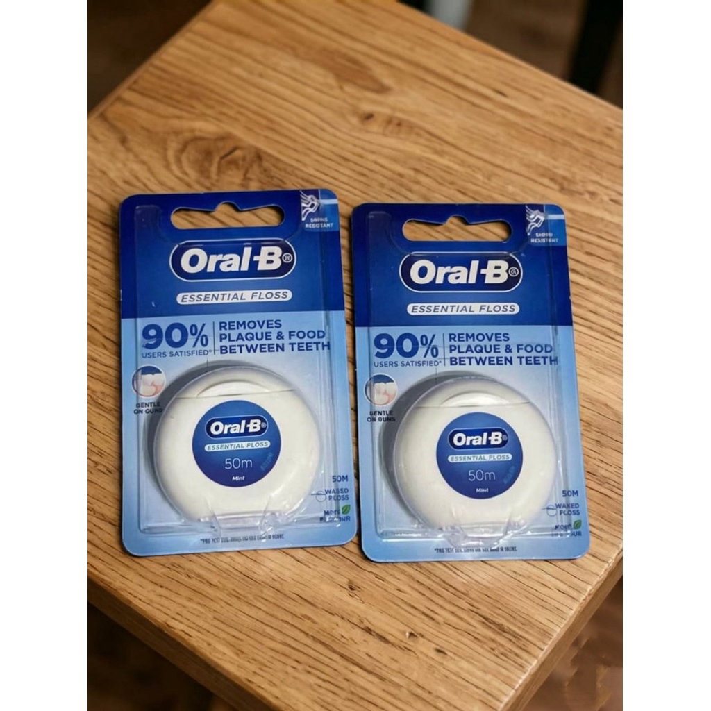 Oral-B Benang Gigi Essential Floss 50 M | Dental floss oral b | Oral b essential floss