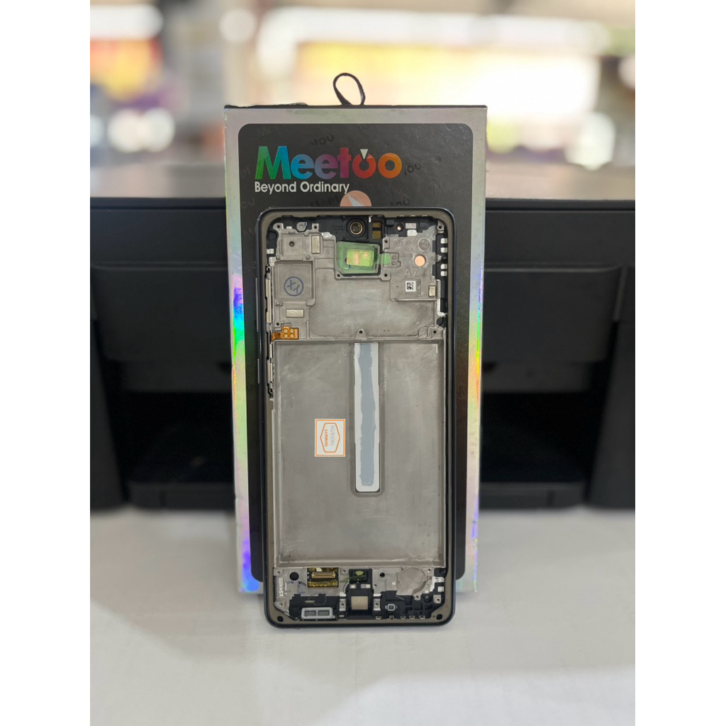 LCD OLED 1:1 + FRAME SAMSUNG GALAXY A73 5G MEETOO ORIGINAL / SM-A736 SUPPORT FINGERPRINT BERGARANSI 