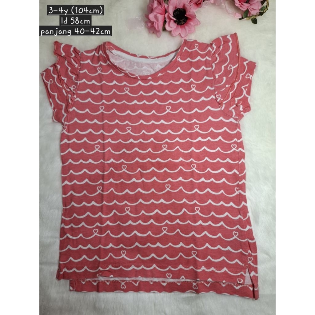 baju atasan anak perempuan warna peach tua. merk Mothercare ori. preloved like new.