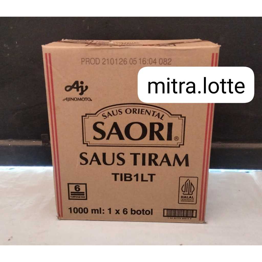Saori Saus Tiram 1 Dus 1 karton Isi 6 Liter