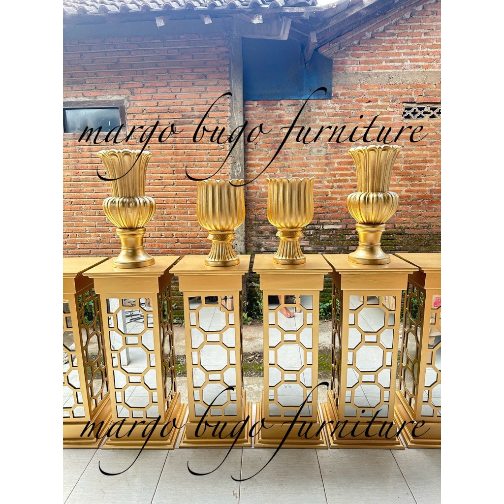 STANDING FLOWER DEKORASI / STANDING FLOWER / STANDING BUNGA / VAS BUNGA PELAMINAN / TEMPAT BUNGA PEL